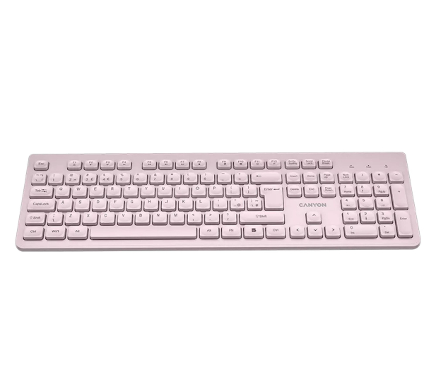 CANYON Klawiatura HKB-W01 UK/US AAA Bezprzewodowa Beżowa - 1348460 - zdjęcie 2